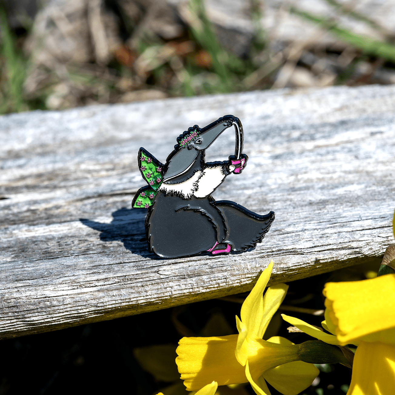 Fingal the Anteater | Coffee Club Enamel Pin by The Roving House