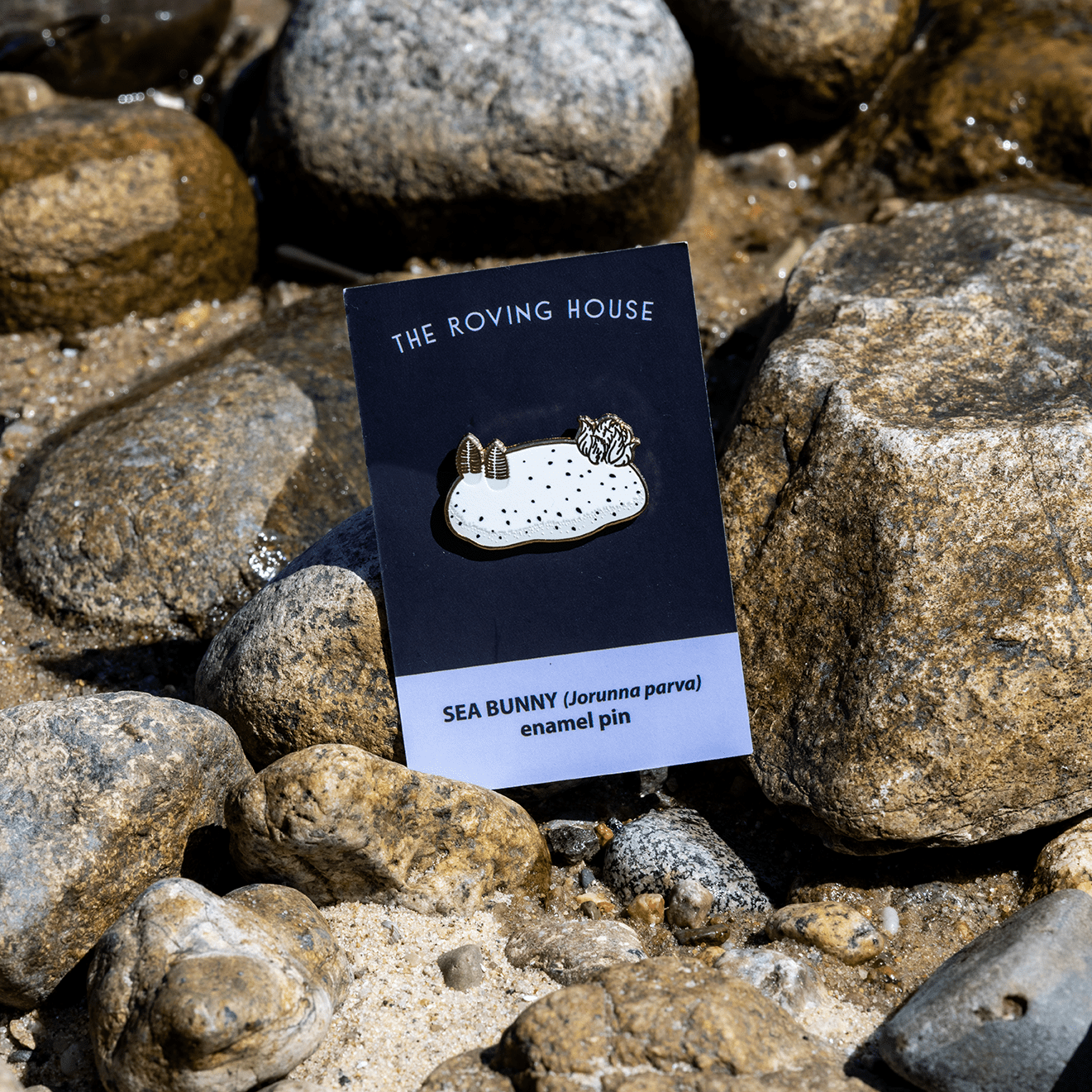 Sea Bunny Nudibranch Enamel Pin by The Roving House