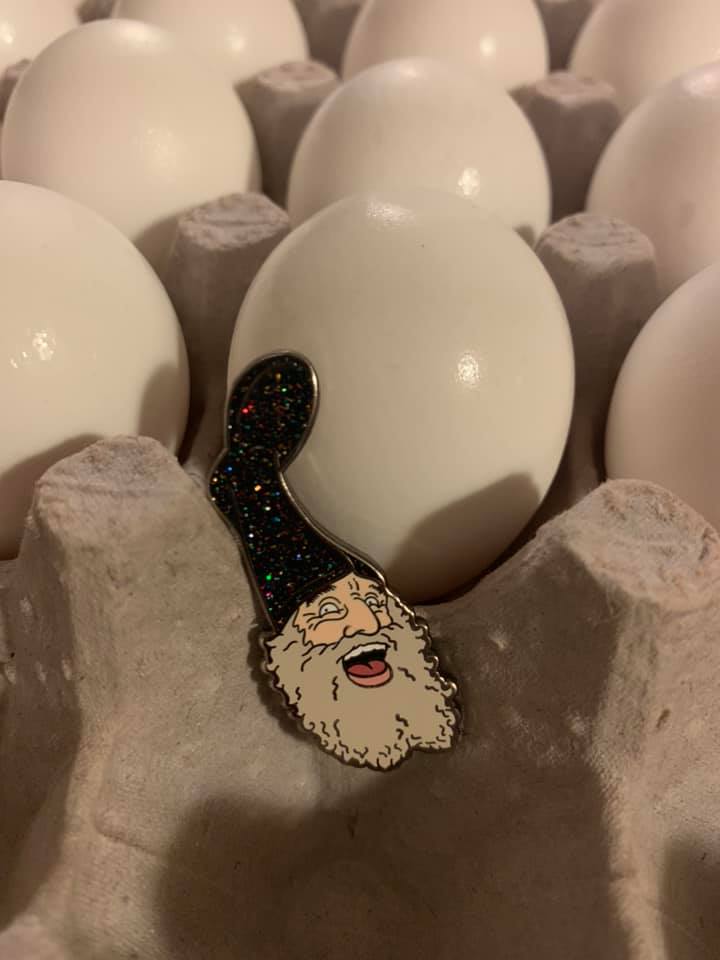 Vermin Supreme Glitter Enamel Pin