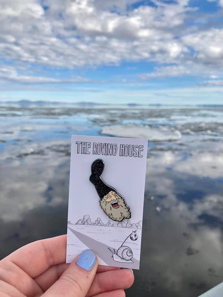 Vermin Supreme Glitter Enamel Pin