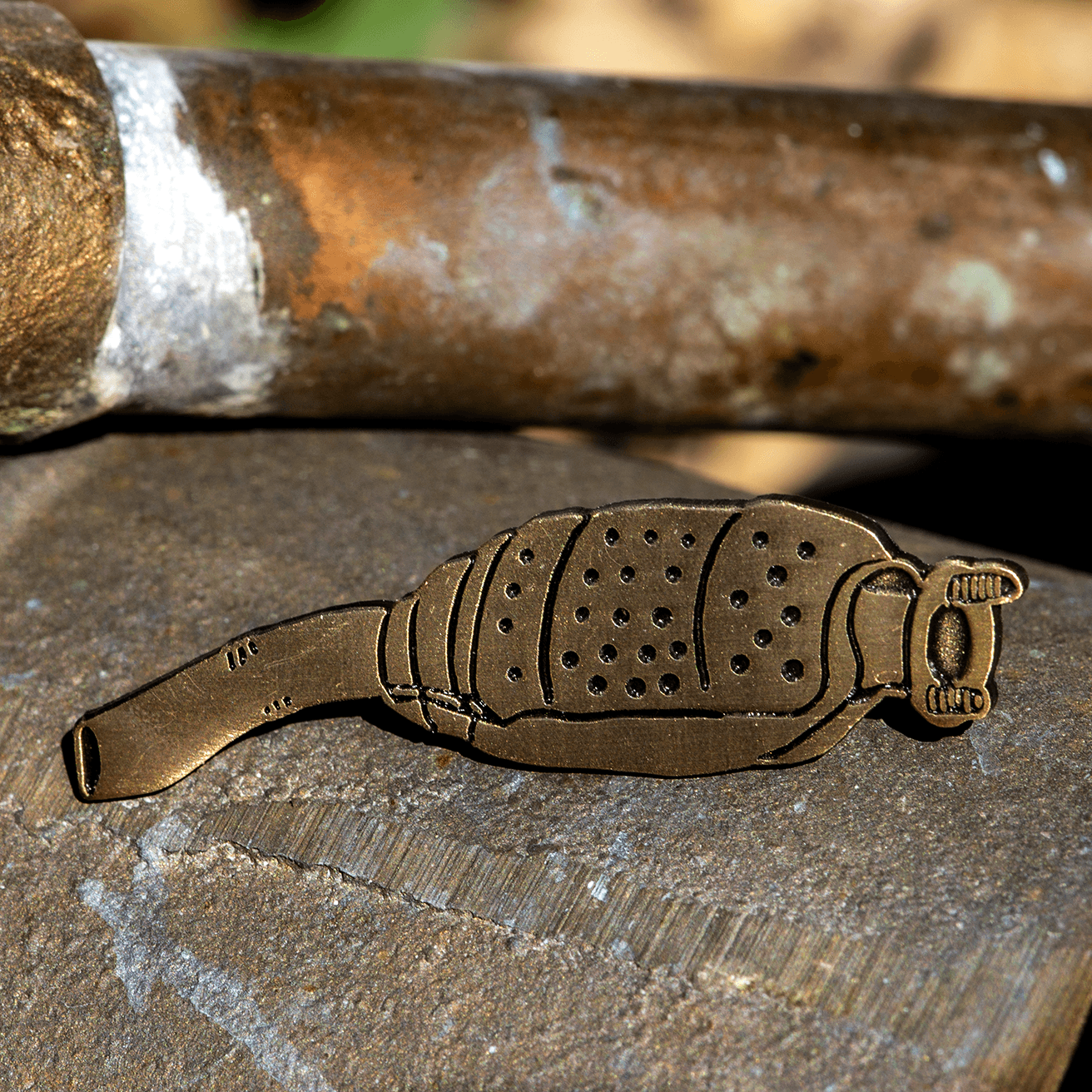 Catalytic Converter Lapel Pin by The Roving House