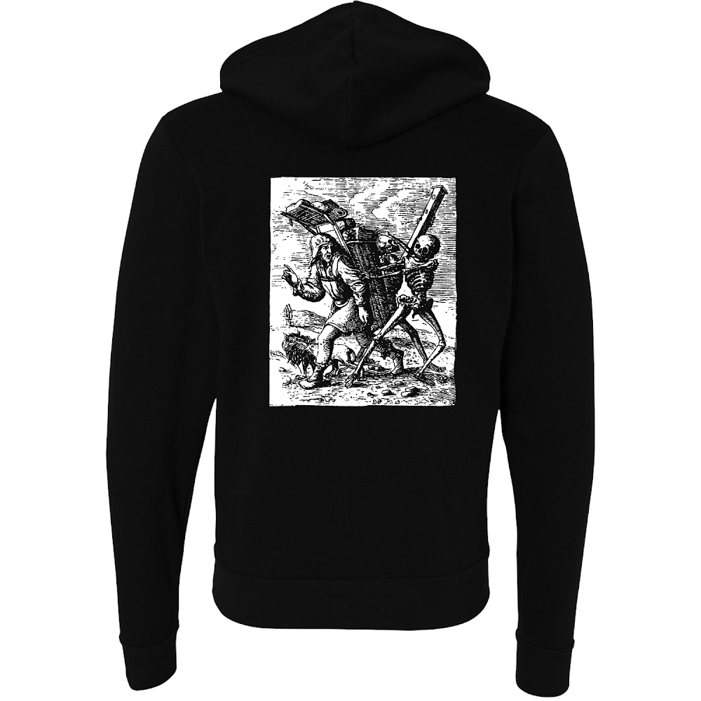 Danse Macabre Zip Hooded Sweatshirt by The Roving House