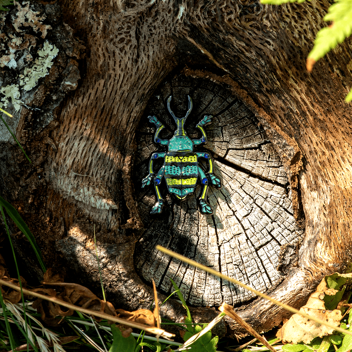 Schoenner's Blue Weevil Enamel Pin by The Roving House