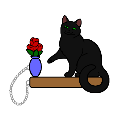 Cat and Roses - Limited Edition Enamel Pin