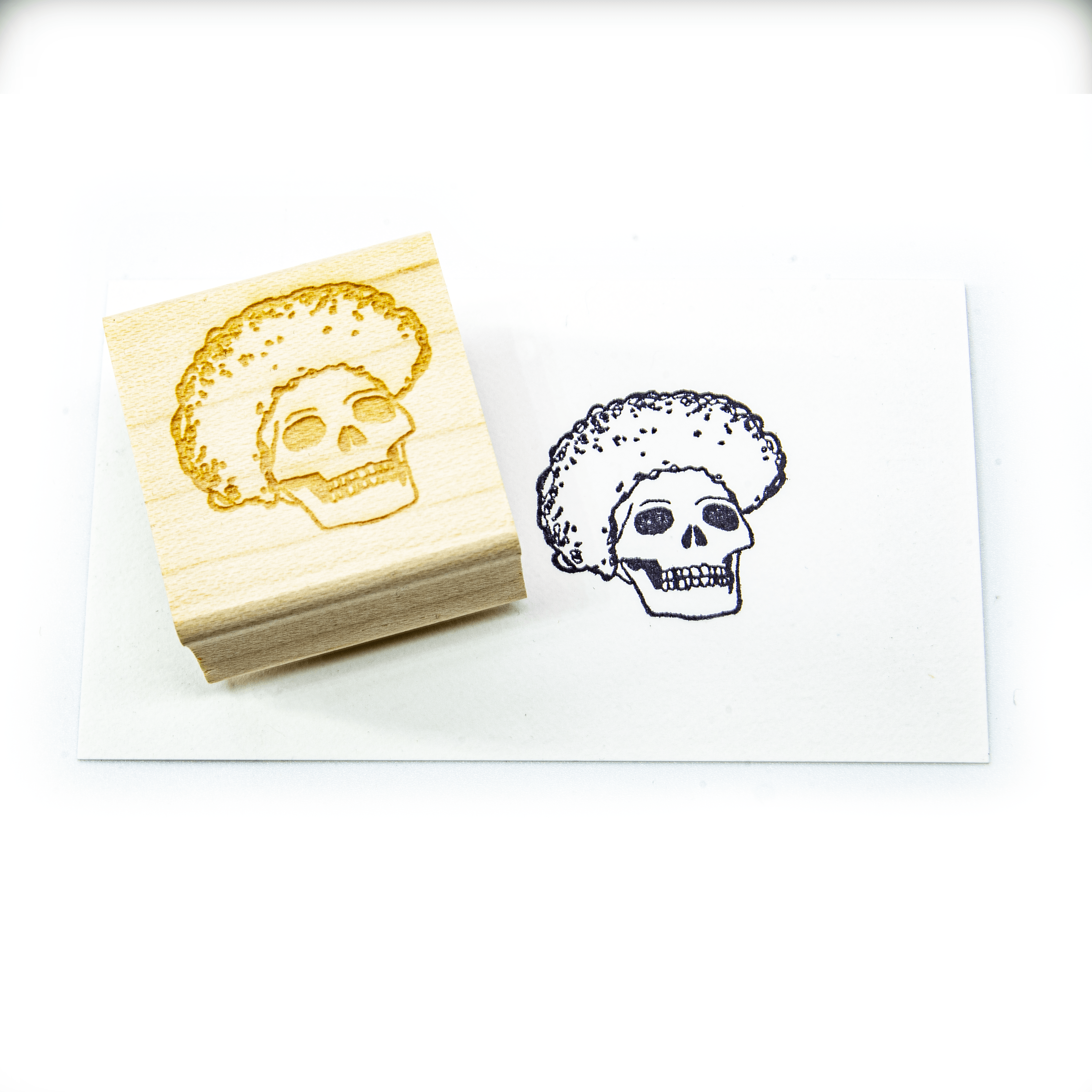 Clown Skull 1 Stamp Block