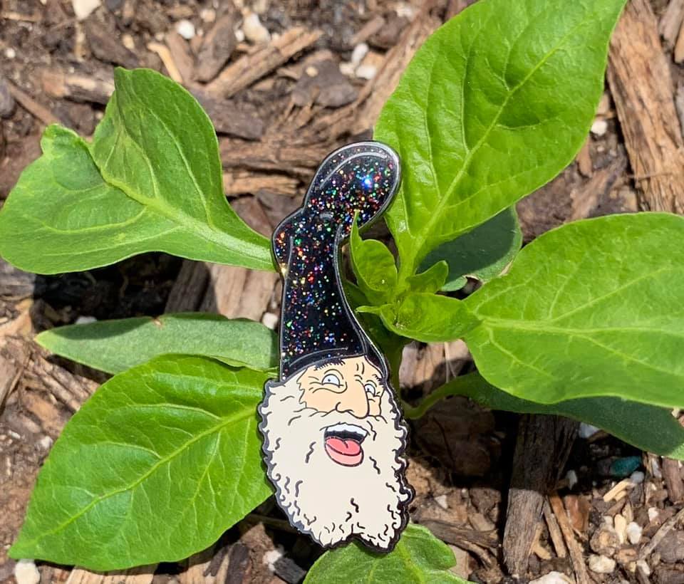 Vermin Supreme Glitter Enamel Pin