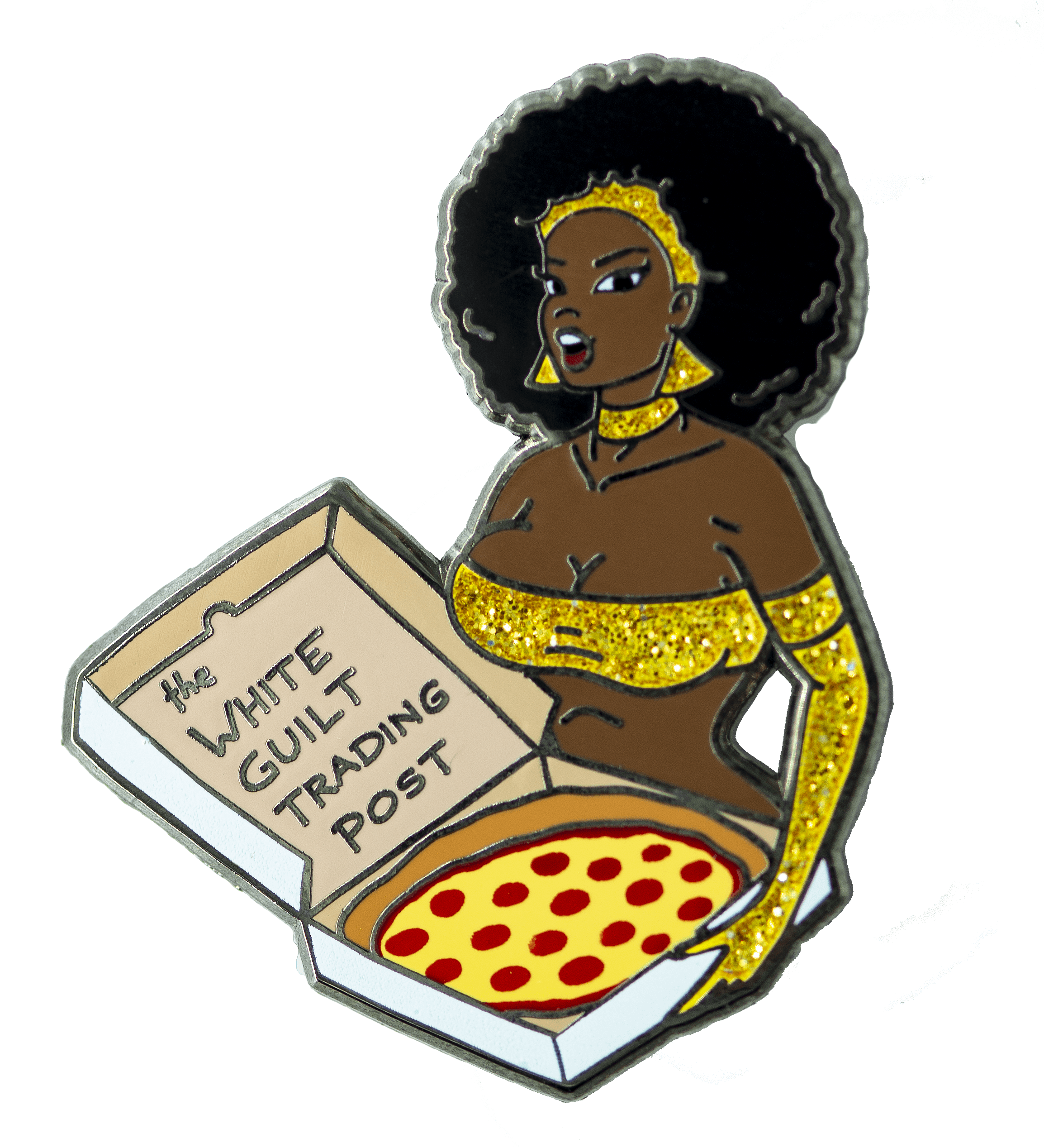 Goldie's Pizza TWGTP Enamel Pin