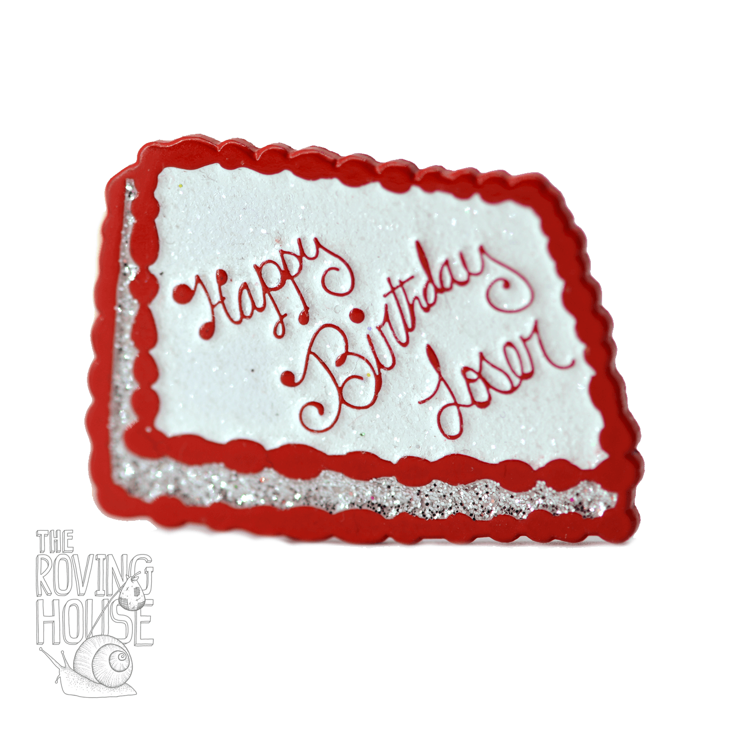 "Happy Birthday Loser" Cake Pin - Limited Edition Glitter