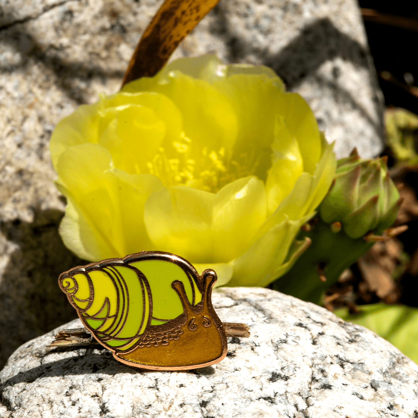 Emerald Green Snail Enamel Pin by The Roving House