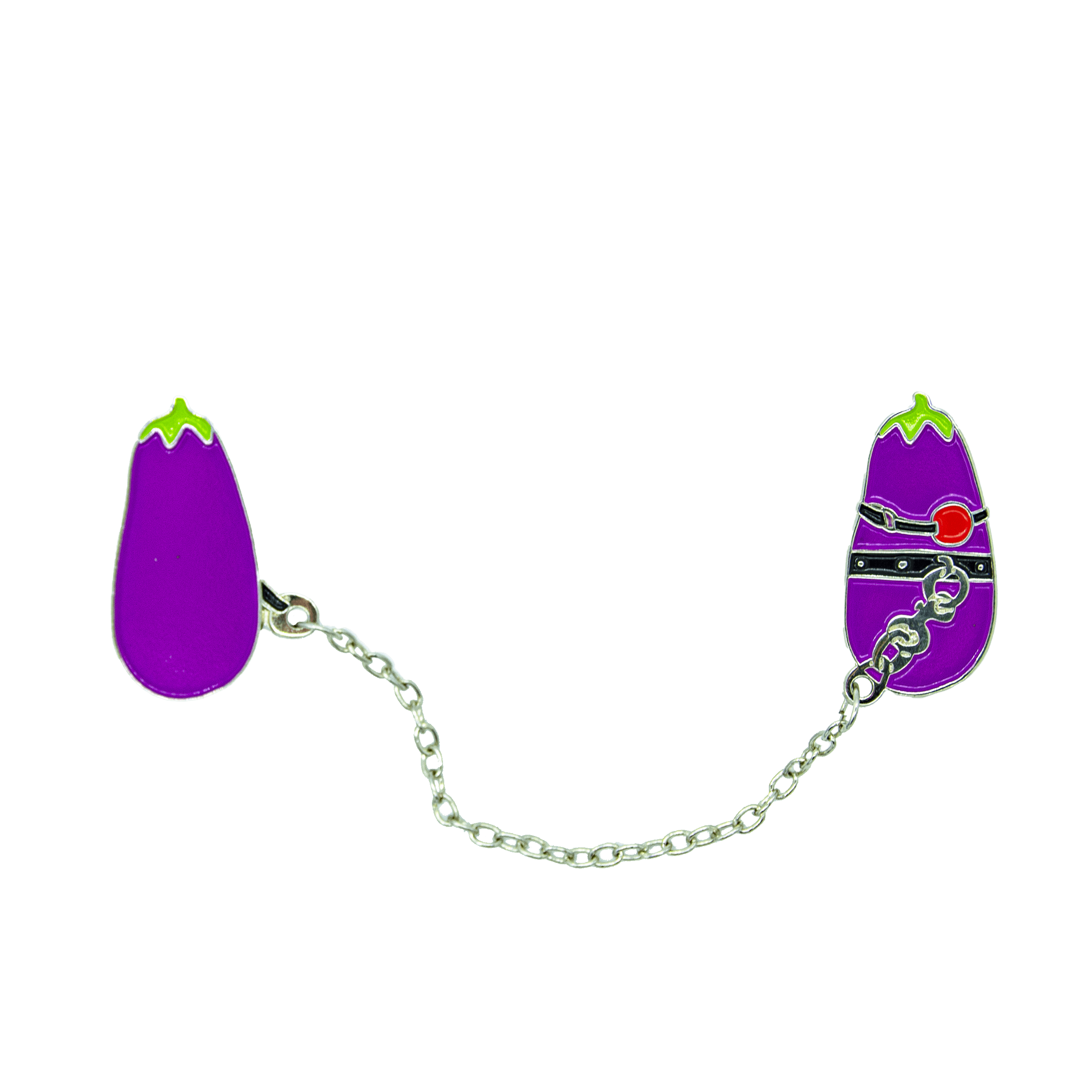 🍆 ⛓ 🍆 Forbidden Fruit Pin Set