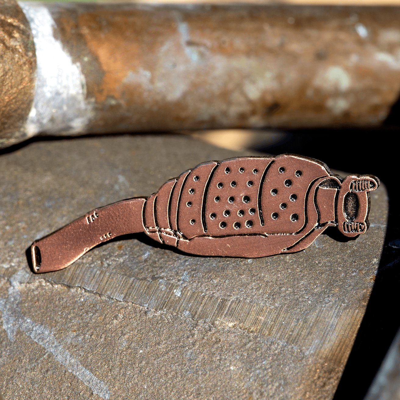 Catalytic Converter Lapel Pin by The Roving House